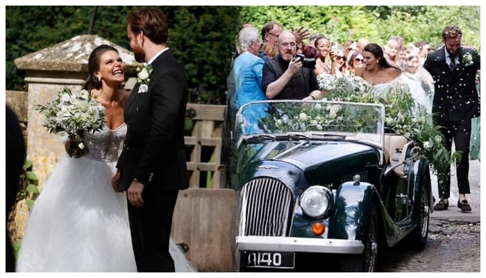 Faye Brookes’ White Wedding Gown Is a Classic Fairytale