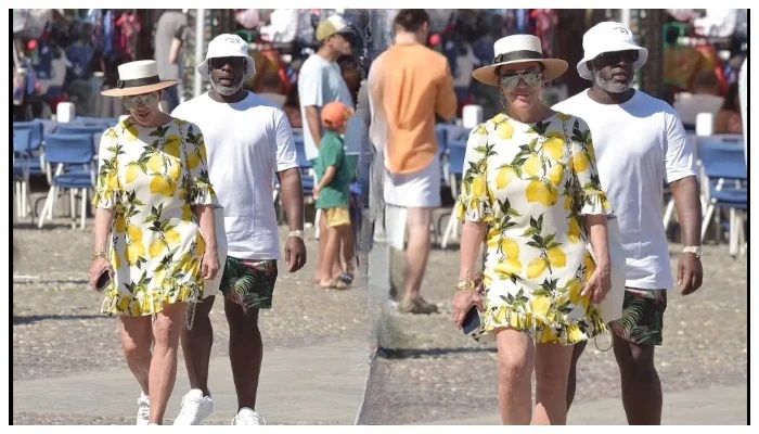 Kris Jenner and Her Boyfriend Corey Gamble Go on a Relaxed Shopping Trip to Portofino