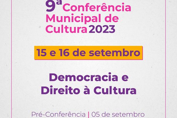 9ª Conferência Municipal de Cultura será realizada em Caxias do Sul