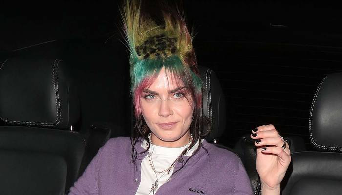 Cara Delevingne Makes Her London Fashion Week Debut with a New Colorful ‘Spikes’ Haircut