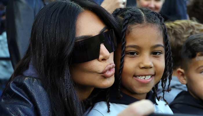 Kim Kardashian Scolds Son Saint for Using Profanity in Front of the Paparazzi