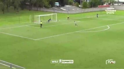 Filho de Bruno e Eliza Samudio, Bruninho defende dois pênaltis em decisão pelo Athletico sub-13