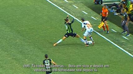 América-MG x Vasco: CBF divulga áudio do VAR de expulsão de Maidana após falta em Vegetti; assista