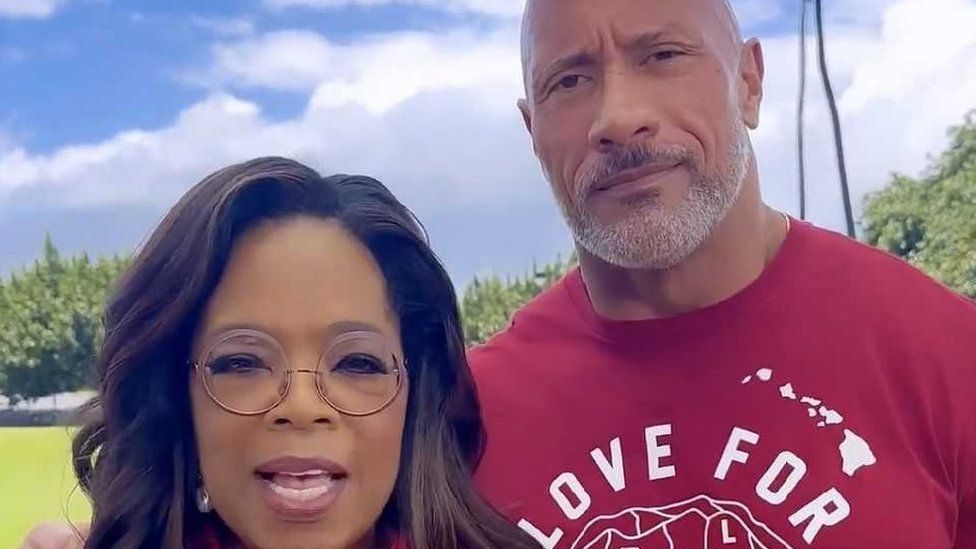 Hawaii wildfires: Oprah and The Rock pledge direct payments to victims in Maui