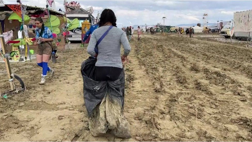 Burning Man: Police investigating death during heavy rain