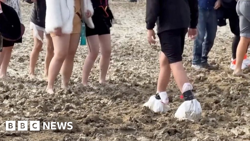 Burning Man desert festival turns into mud bath