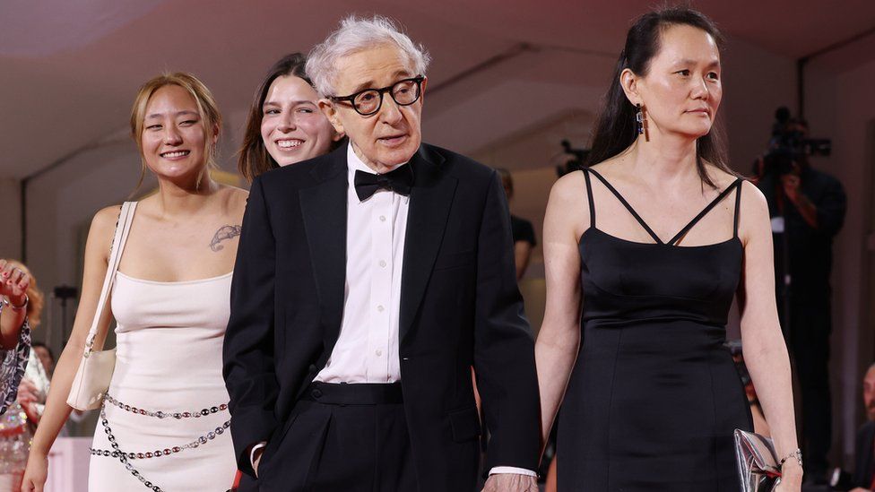 Woody Allen greeted by cheers, praise and protests at Venice Film Festival