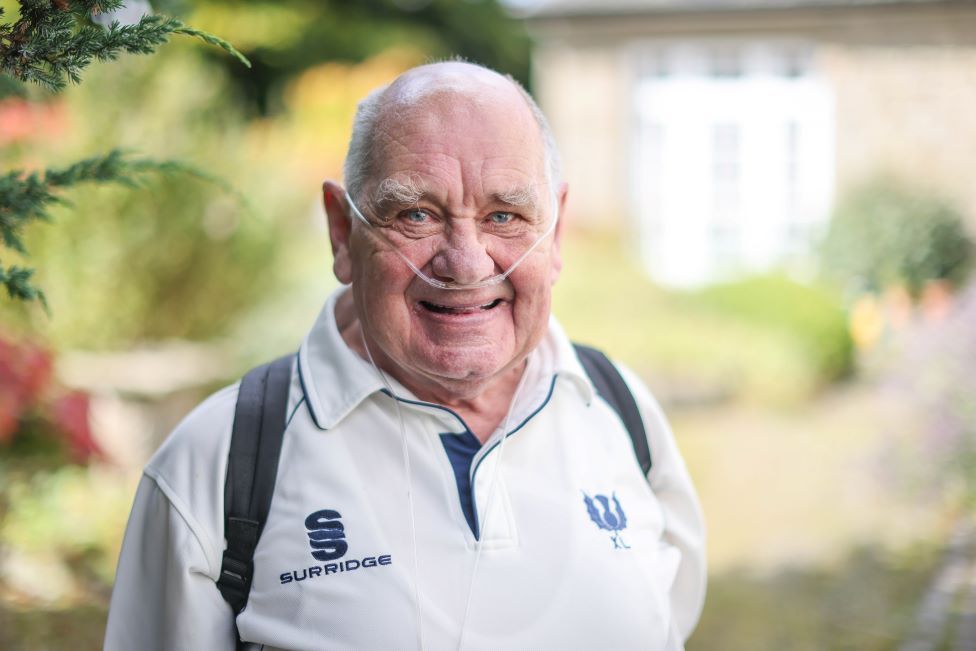 The 82-year-old who plays cricket wearing an oxygen tank