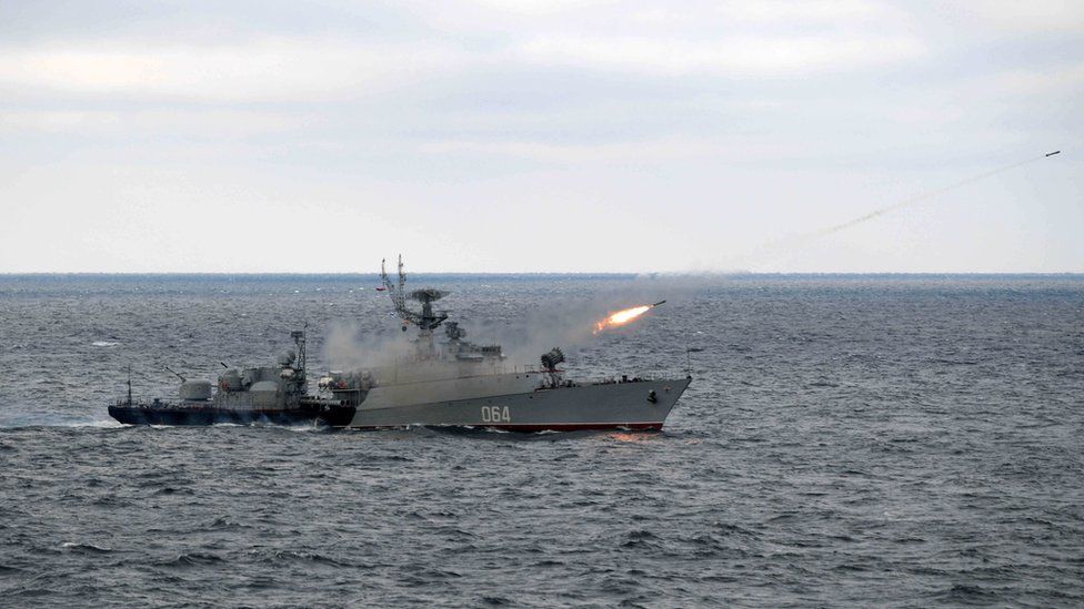 Russia targeted civilian cargo ship with cruise missile