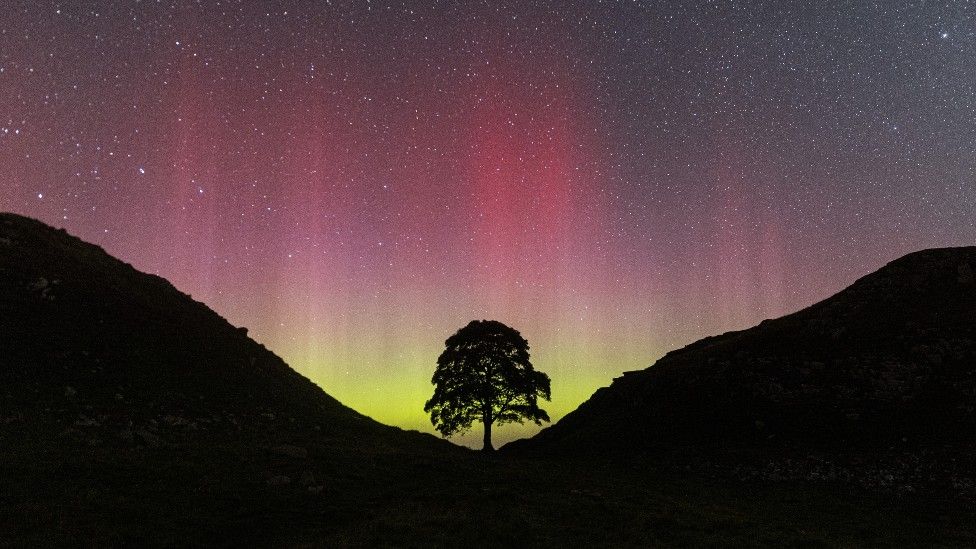 Northern Lights: England’s skies glow in aurora spectacle