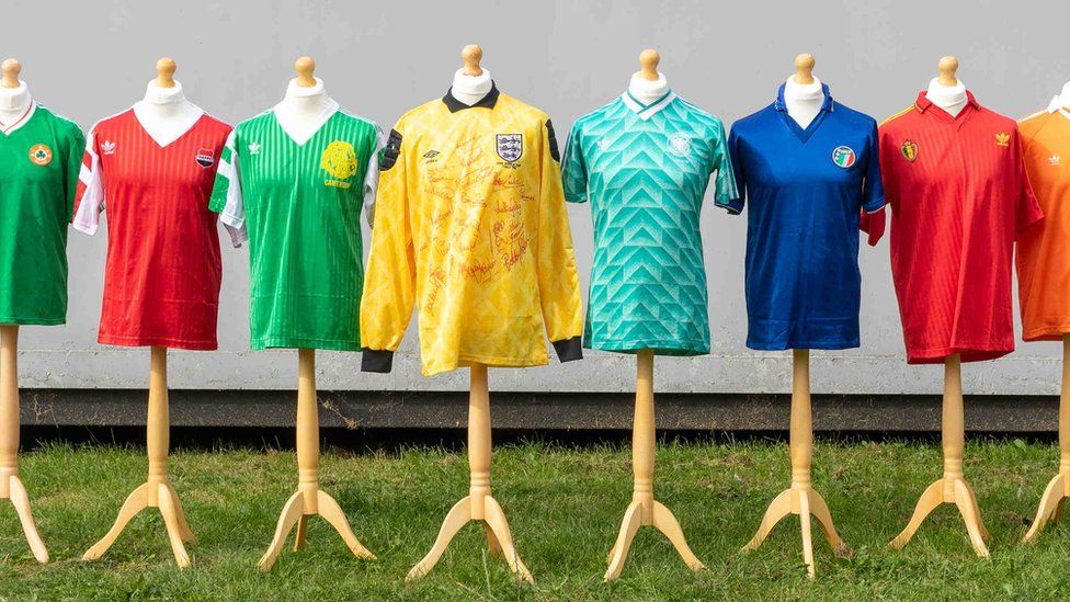 Italia 90: Former England footballer selling shirts from world cup