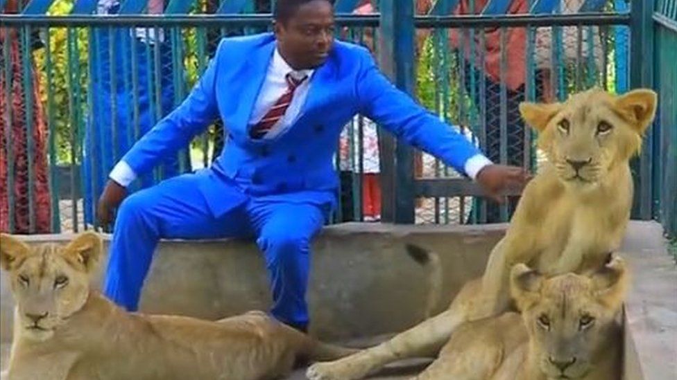 Claims that a Christian pastor has the power to tame lions are false