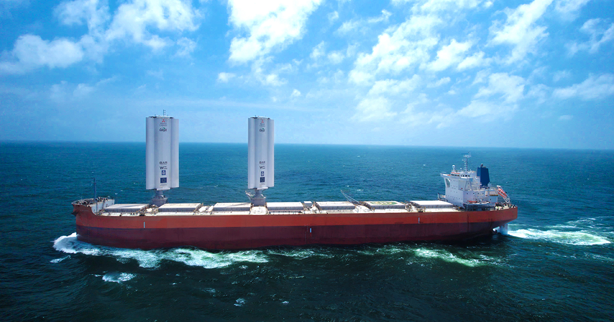Navio movido a vento pode colaborar com a construção de uma tecnologia marítima verde