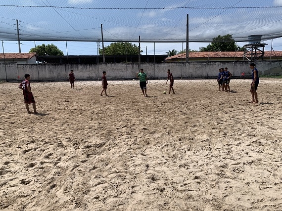 Futebol de Areia empolga participantes dos XXXV JEMs