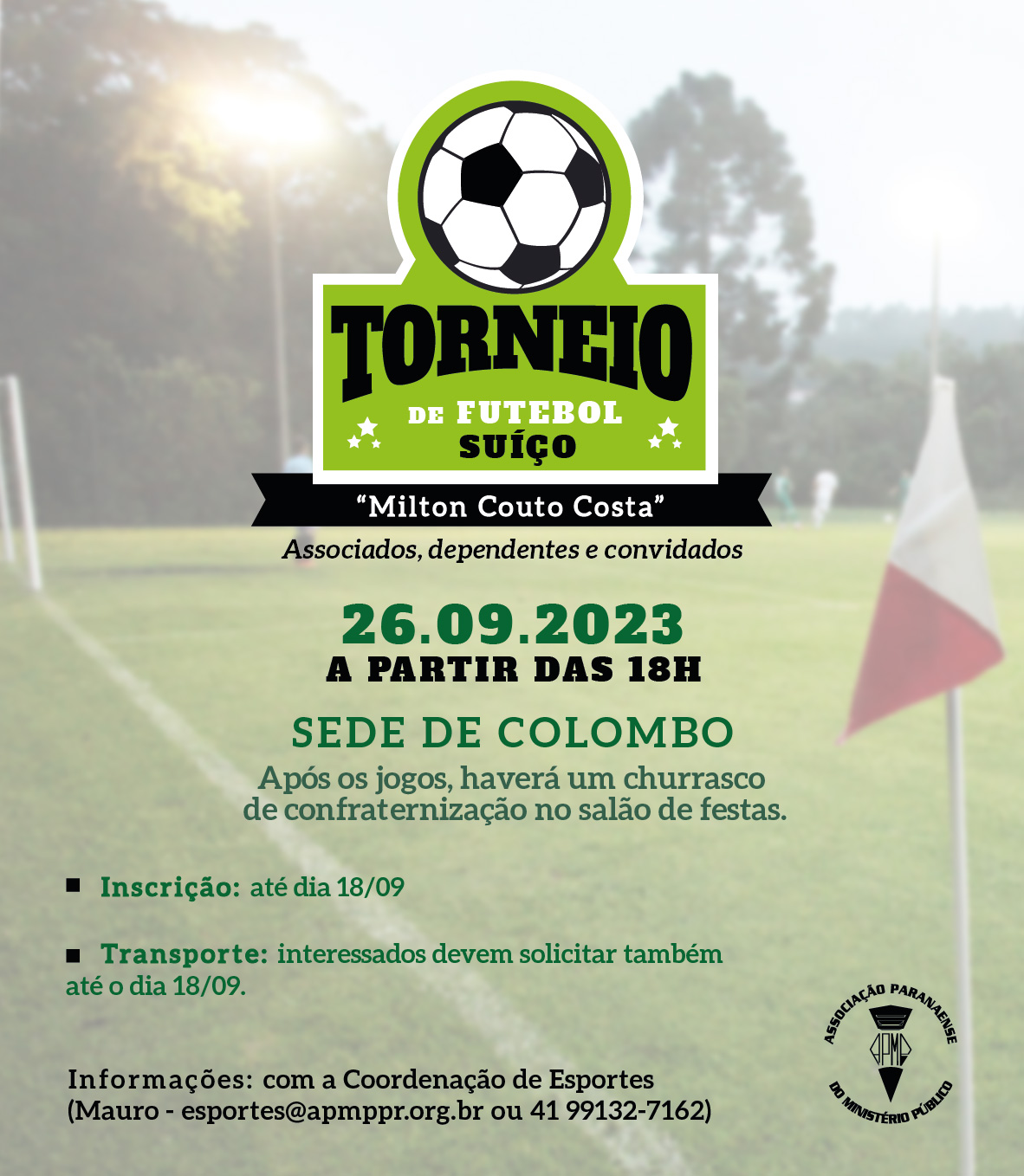 Vem aí o “Torneio de Futebol Suíço – Milton Couto Costa” – Notícias