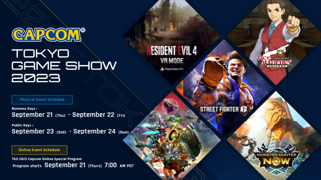 Capcom anuncia novidades durante a Tokyo Game Show 2023