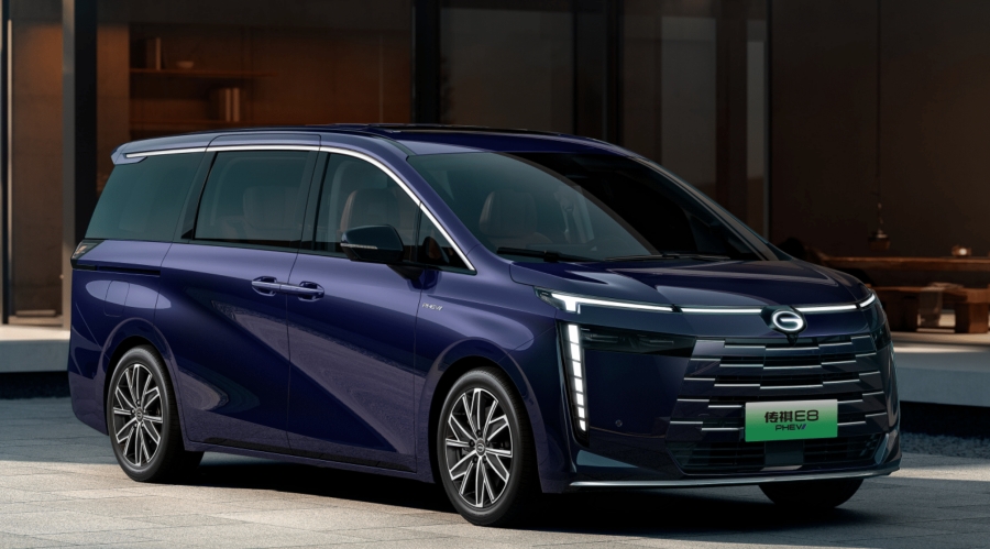 GAC Trumpchi E8 รถ MPV ขุมพลัง Plug-in hybrid วางตำแหน่งต่ำกว่า E9 เน้นการออกแบบสไตล์สปอร์ต