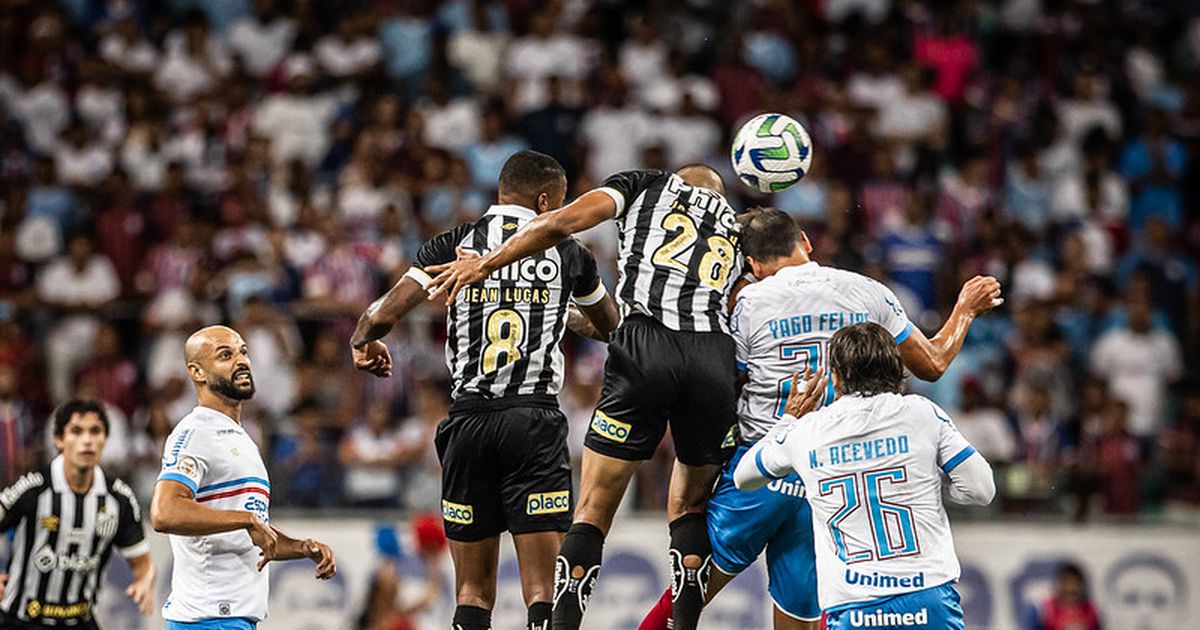Bahia 1 x 2 Santos: assista aos gols e melhores momentos da partida do Brasileirão