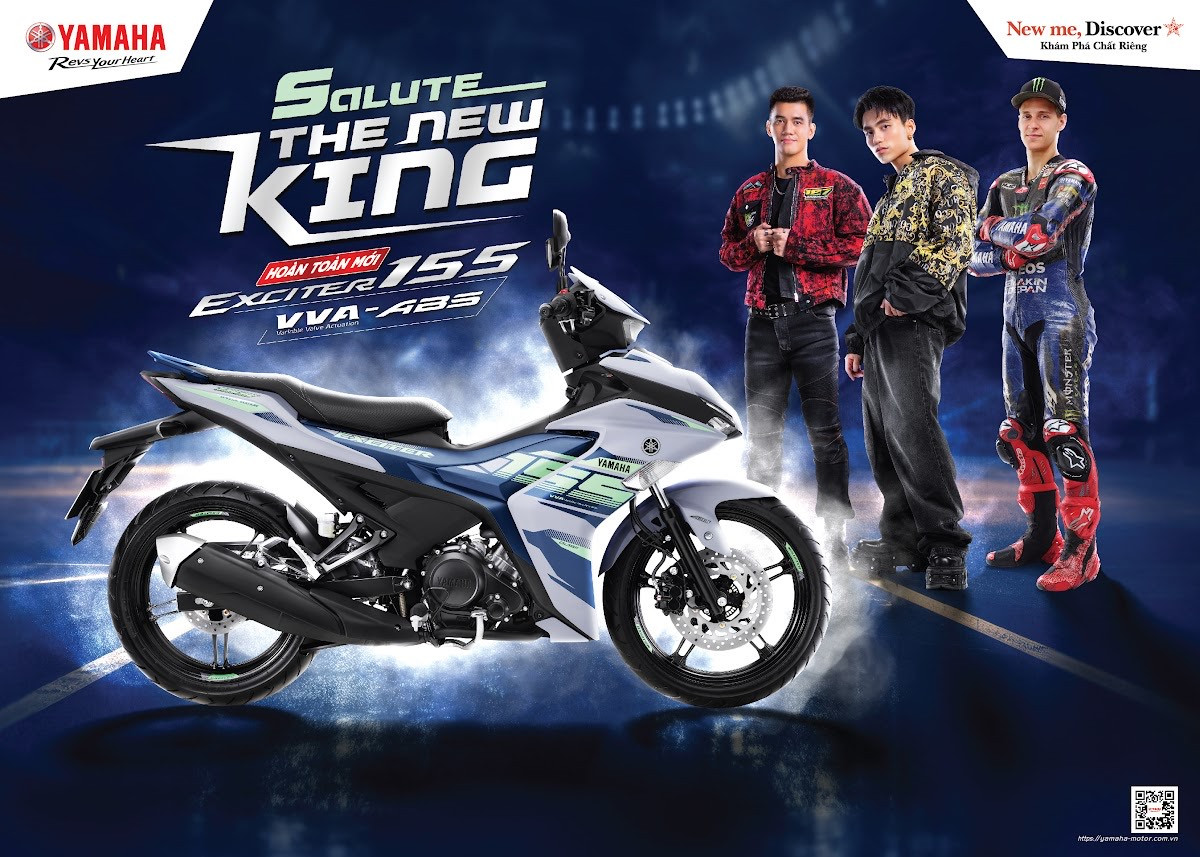 Yamaha Exciter 155 VVA ABS ra mắt cùng 3 gương mặt đình đám