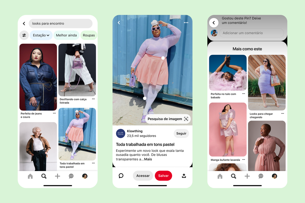 Pinterest lança tecnologia com IA para mostrar corpos mais diversos na rede social