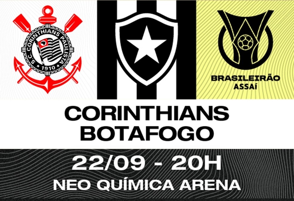 Corinthians x Botafogo ao vivo: onde assistir ao jogo do Brasileirão online