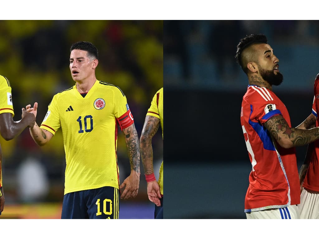 Chile x Colômbia: onde assistir ao vivo e escalações do jogo pelas Eliminatórias da Copa