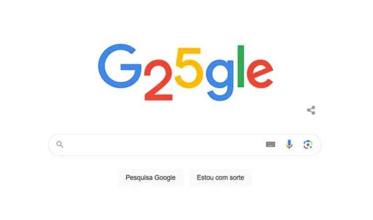 Google celebra 25 anos com Doodle