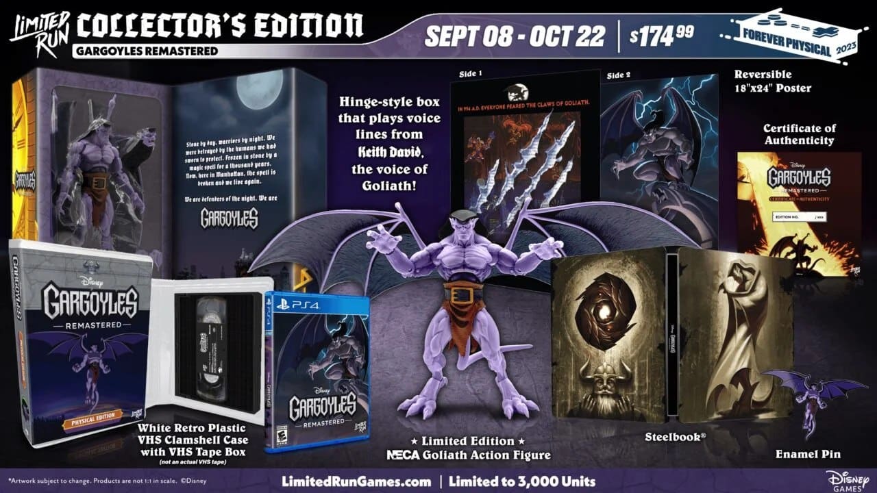 Remaster de Gargoyles, clássico do Mega Drive, chega em outubro ao PS4