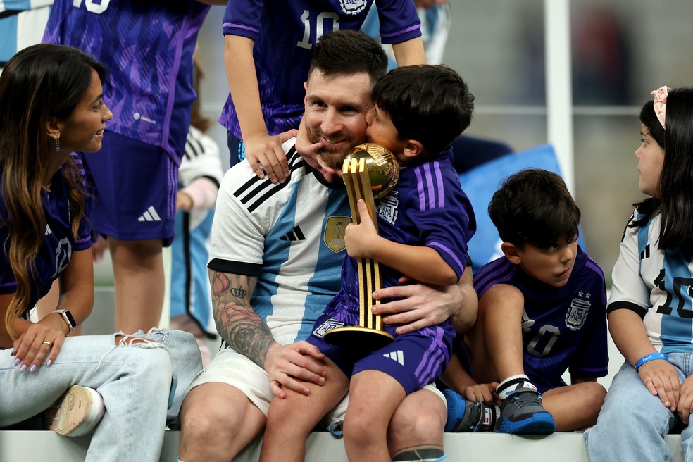 Messi diz que filho comemora gols do Real Madrid