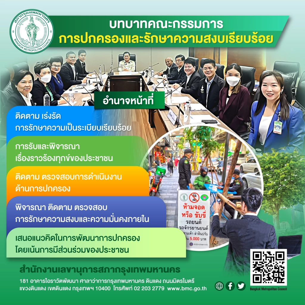 บทบาทคณะกรรมการการปกครองและรักษาความสงบเรียบร้อย