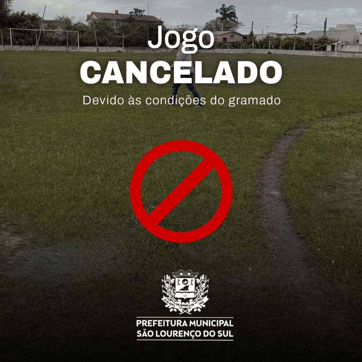 Campeonato Municipal de Futebol 2023 – CANCELAMENTO DA RODADA deste domingo dia 1° de Outubro.