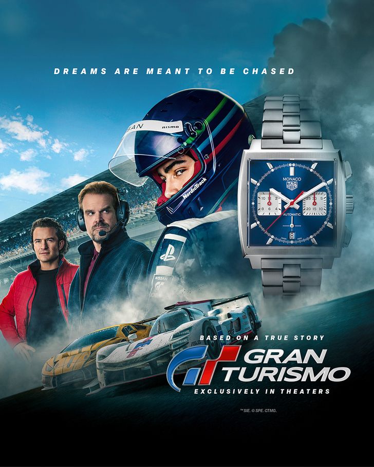 TAG Heuer Monaco ปรากฏผ่านภาพยนตร์  GRAN TURISMO สร้างจากเรื่องจริง