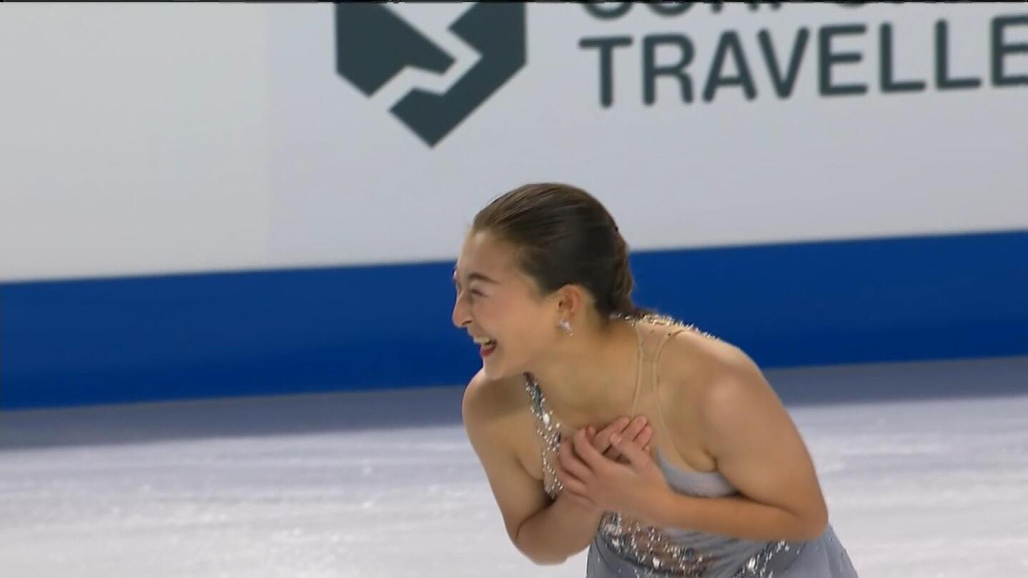 Kaori Sakamoto takes lead at figure skating’s Skate Canada