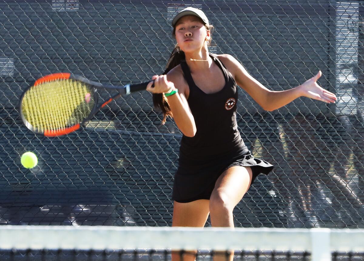 Laguna Beach girls’ tennis earns top seed in Division 2 playoffs