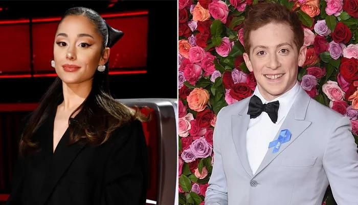 Ethan Slater and Ariana Grande Can’t Stop Touching on NYC Dinner Date