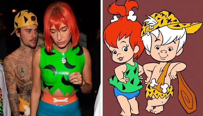 Justin Bieber and His Wife Hailey Don ‘The Flintstones’-Themed Costumes for Halloween