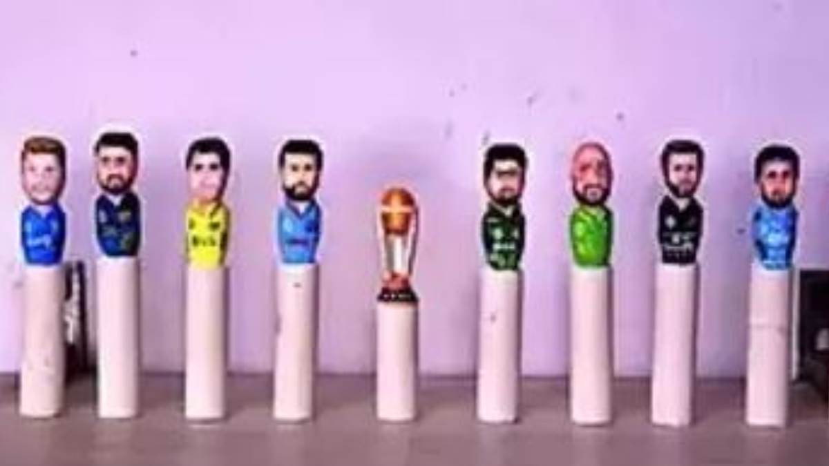 World Cup 2023 का खुमार… ओडिशा के कलाकार ने विश्व कप क्रिकेट टीमों के कप्तानों की नक्काशी को चॉक पर उकेरा – Odisha artist carved the carvings of the captains of the World Cup cricket teams on chalk