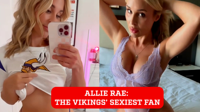 Only Fans star Allie Rae happy about Vikings’ win over 49ers: What a win!