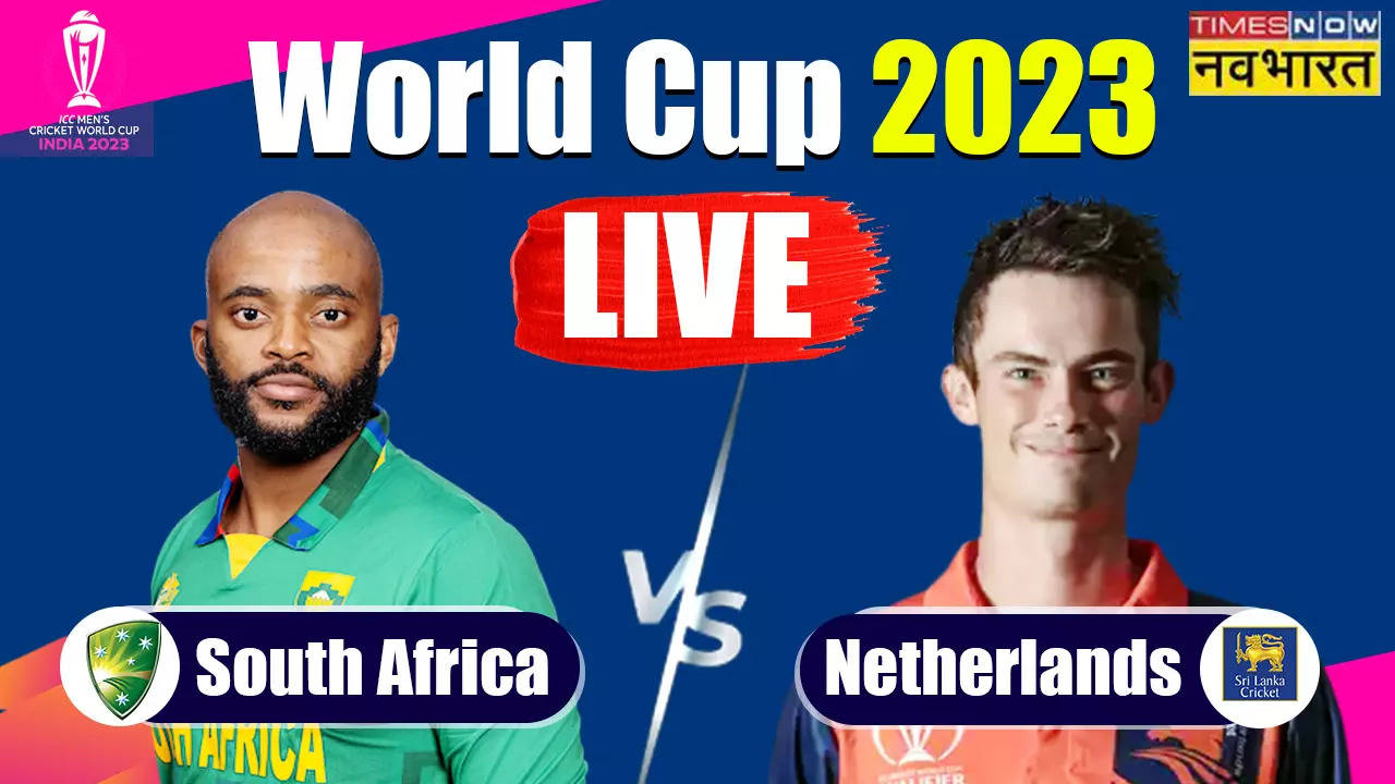 South Africa vs Netherlands LIVE क्रिकेट स्कोर, World Cup 2023: फिर गिरने लगा पानी, टॉस में और हो सकता है डिले