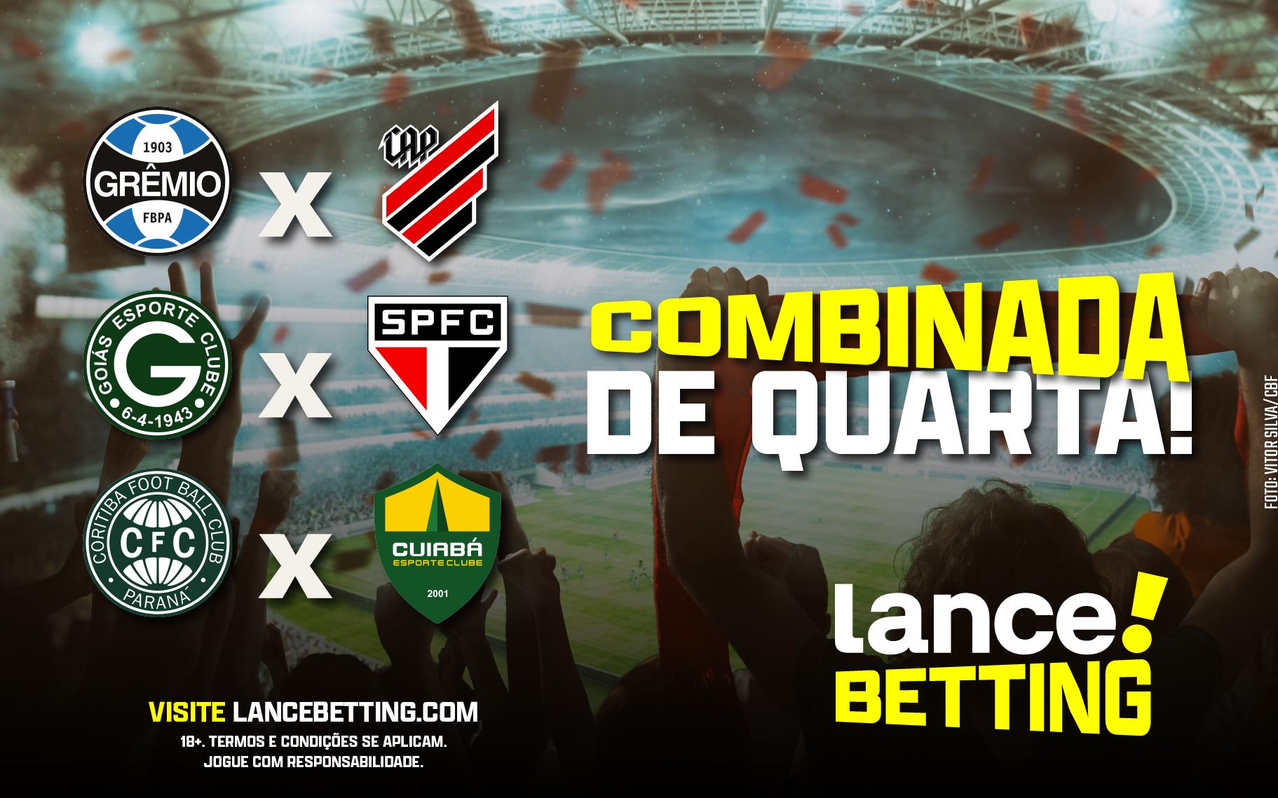 Quarta de futebol! Aposte R$10 e ganhe mais de R$1900 com a rodada do Brasileirão!