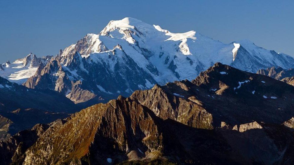 France’s highest mountain Mont Blanc is shrinking