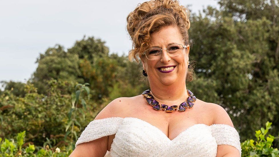 Bride Sarah Wilkinson saves for 20 years to wed herself