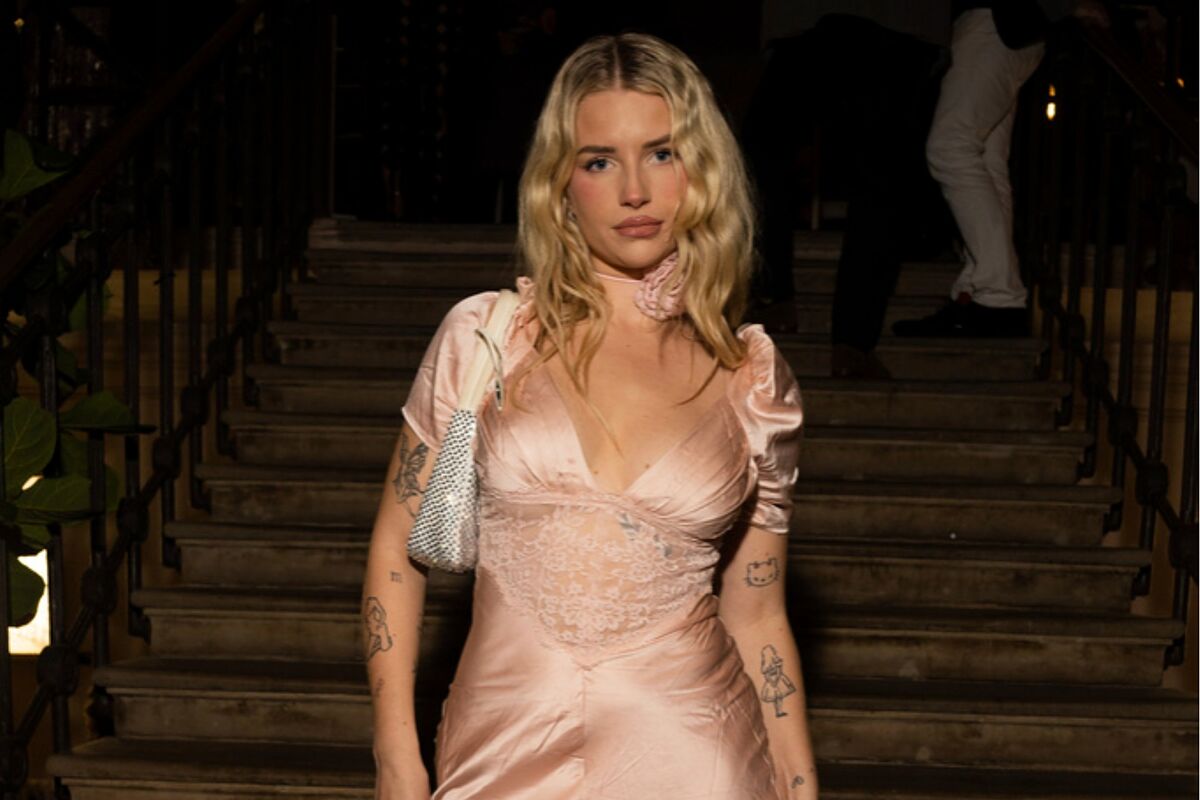 Lottie Moss sizzles in devilishly sheer angel costume for early Halloween bash