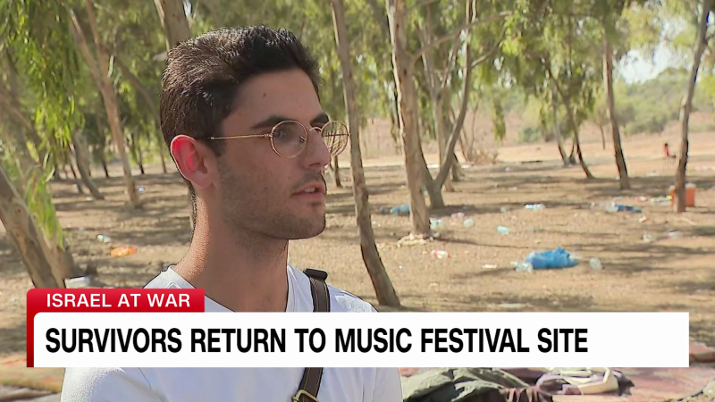 Two survivors return to Nova music festival massacre site