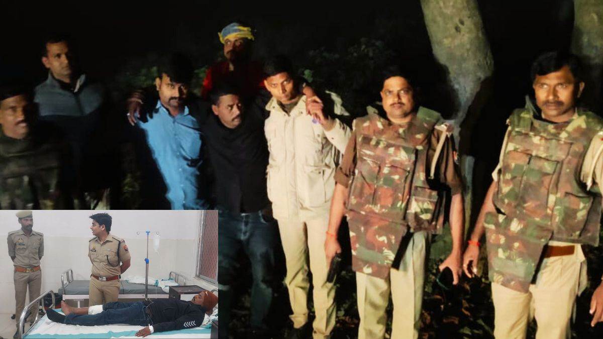 Maharajganj News: पुलिस मुठभेड़ में कार बुक कराकर लूट की वारदात करने वाले दो लुटेरे गिरफ्तार, एक को लगी गोली – Two robbers arrested in police encounter due to booked car and committed robbery in maharajganj