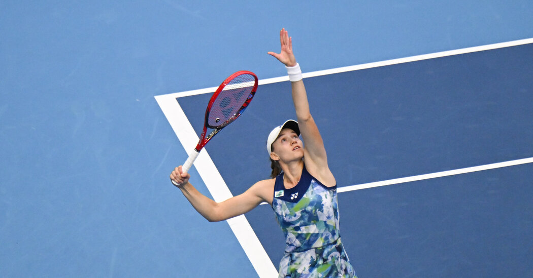 Elena Rybakina, a Wimbledon Winner, Makes Her Debut at the Finals