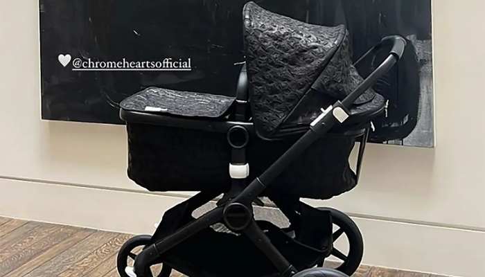 Travis Barker and Kourtney Kardashian Reveal Dark ‘All-Black’ Gothic Stroller for Baby Son