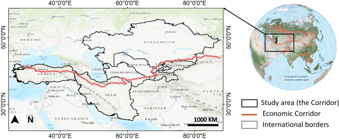 Land cover dataset of the China Central-Asia West-Asia Economic Corridor from 1993 to 2018