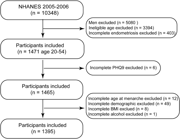 Association between depression and endometriosis using data from NHANES 2005–2006