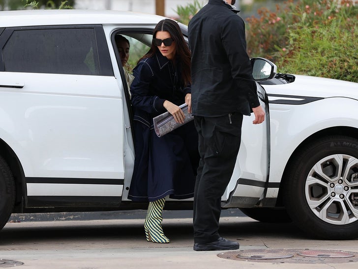 Kendall Jenner Pumps Gas and Shops at Convenience Store in High Fashion